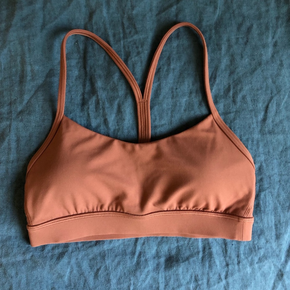 Lululemon ancient copper flow y bra size 6